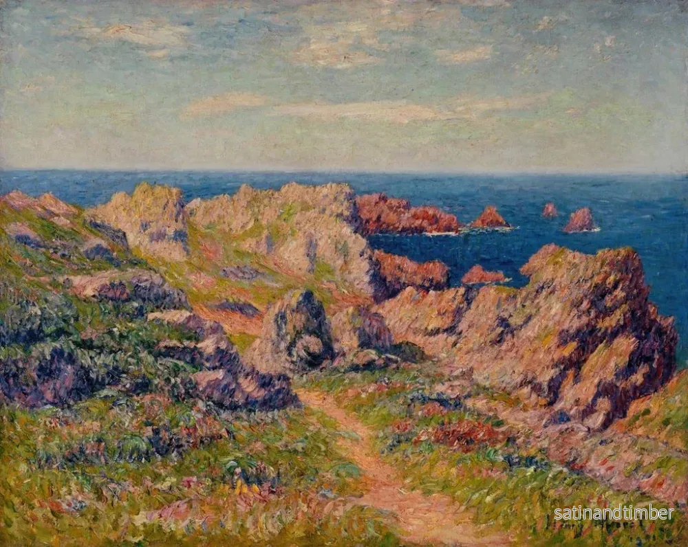 Reproduktion av målningen Vackert väder, Pern, Île d'Ouessant - Henry Moret - Bild 2