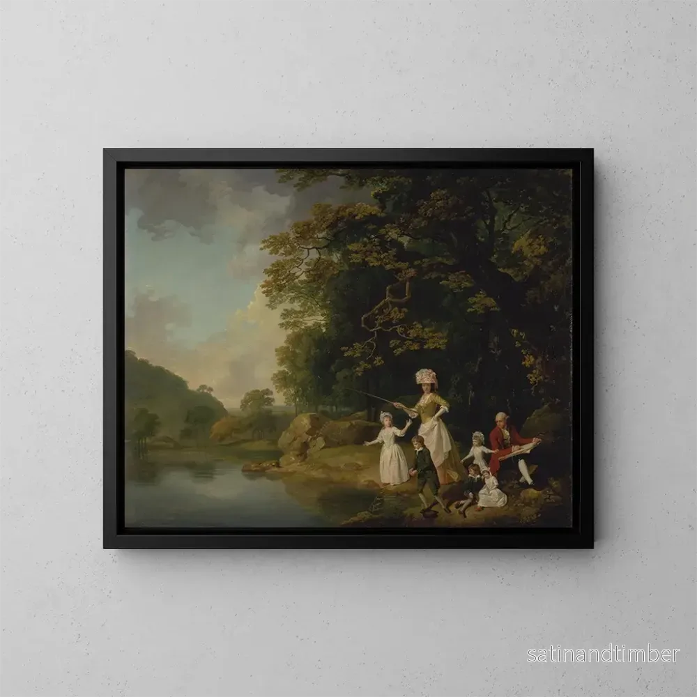 Reproduktion av målningen La famille Browne - Francis Wheatley