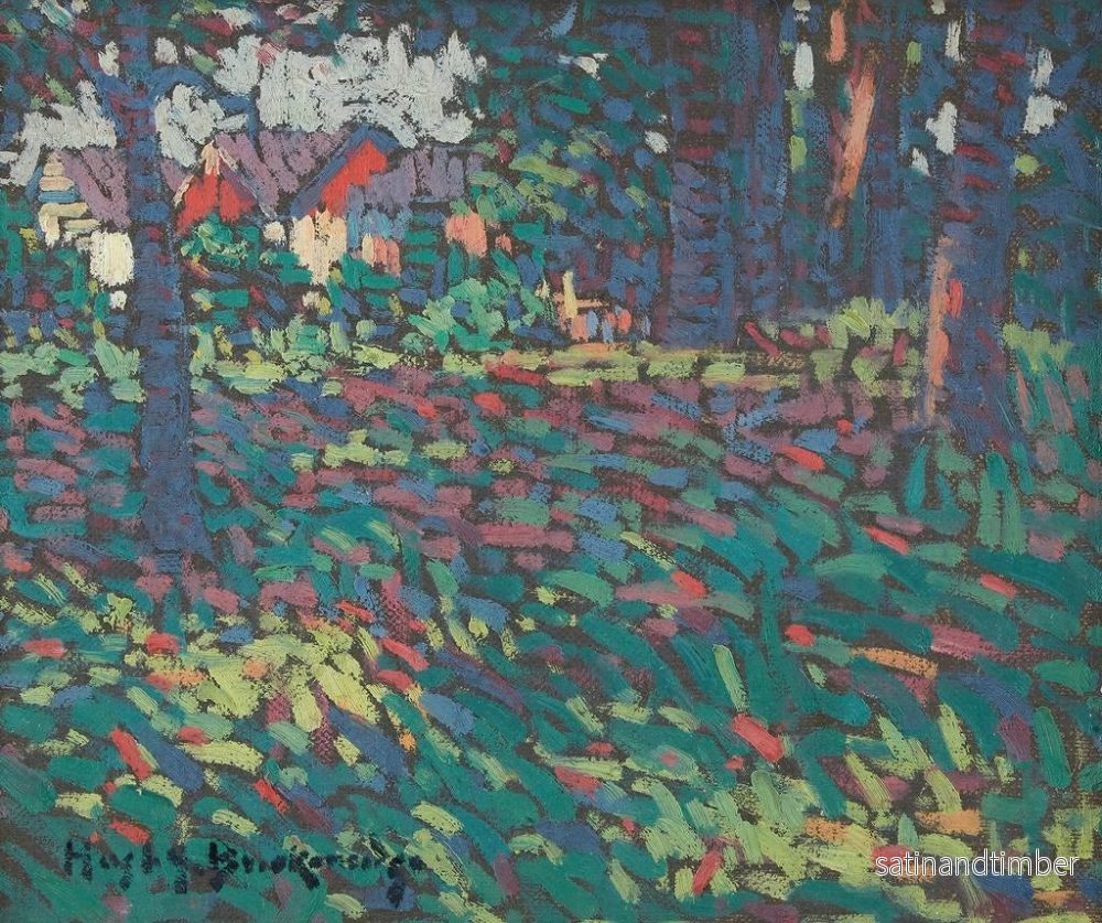 Reproduktion av målningen Landskapsmålning sommar i Langhorne, Pennsylvania - Hugh Henry Breckenridge - Bild 2
