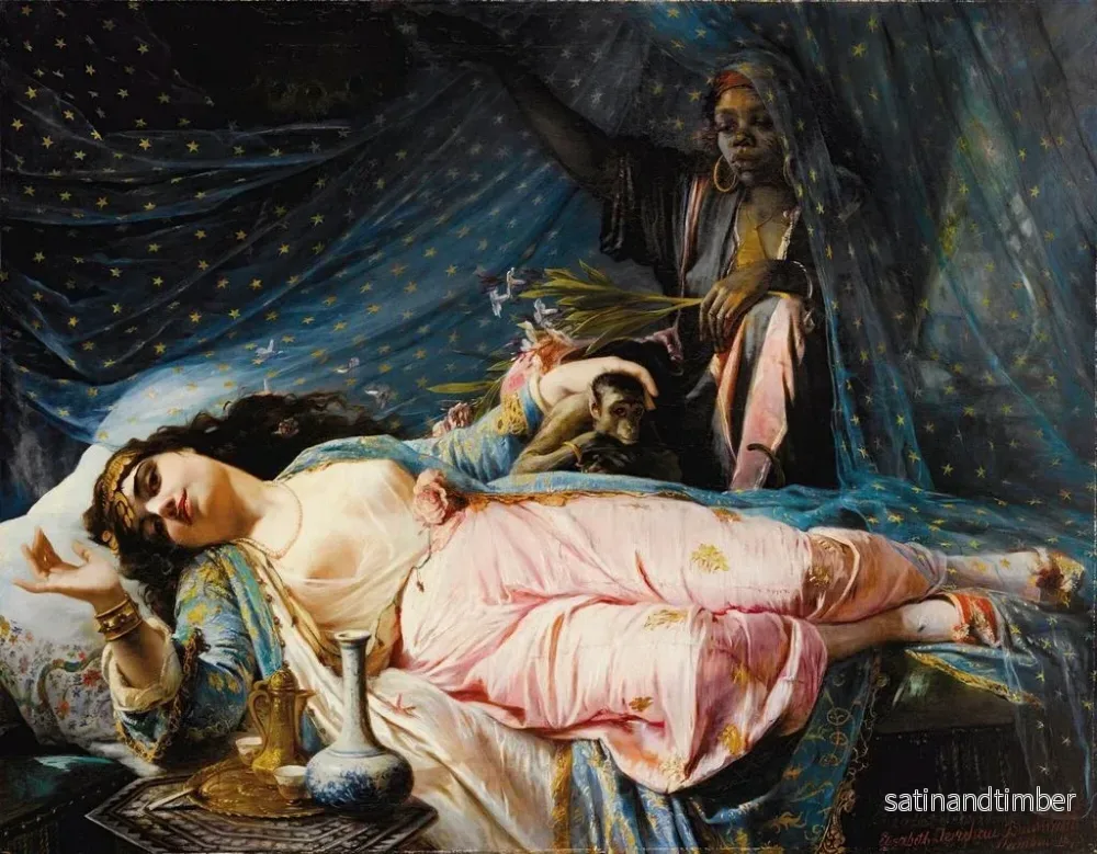 Reproduktion av målningen Princesse Nazili Hanum - Elisabeth Jerichau-Baumann - Bild 2