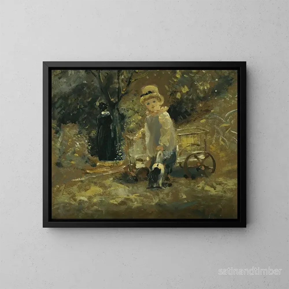 Reproduktion av tavlan En pojke med en leksaksvagn - John Constable