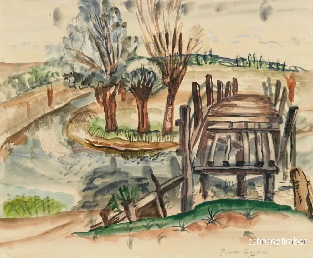 Reproduktion av målningen Pont de Flatford - Frances Hodgkins - Bild 2