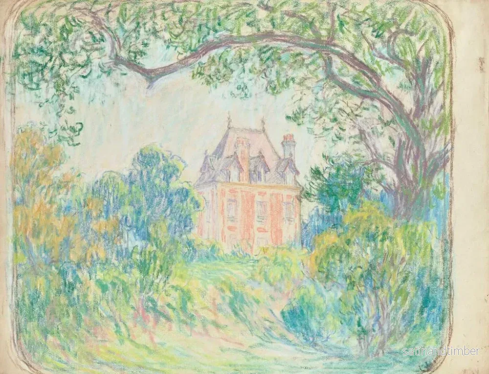 Reproduktion av målningen La maison de Rodin à Meudon - Claude-Émile Schuffenecker - Bild 2
