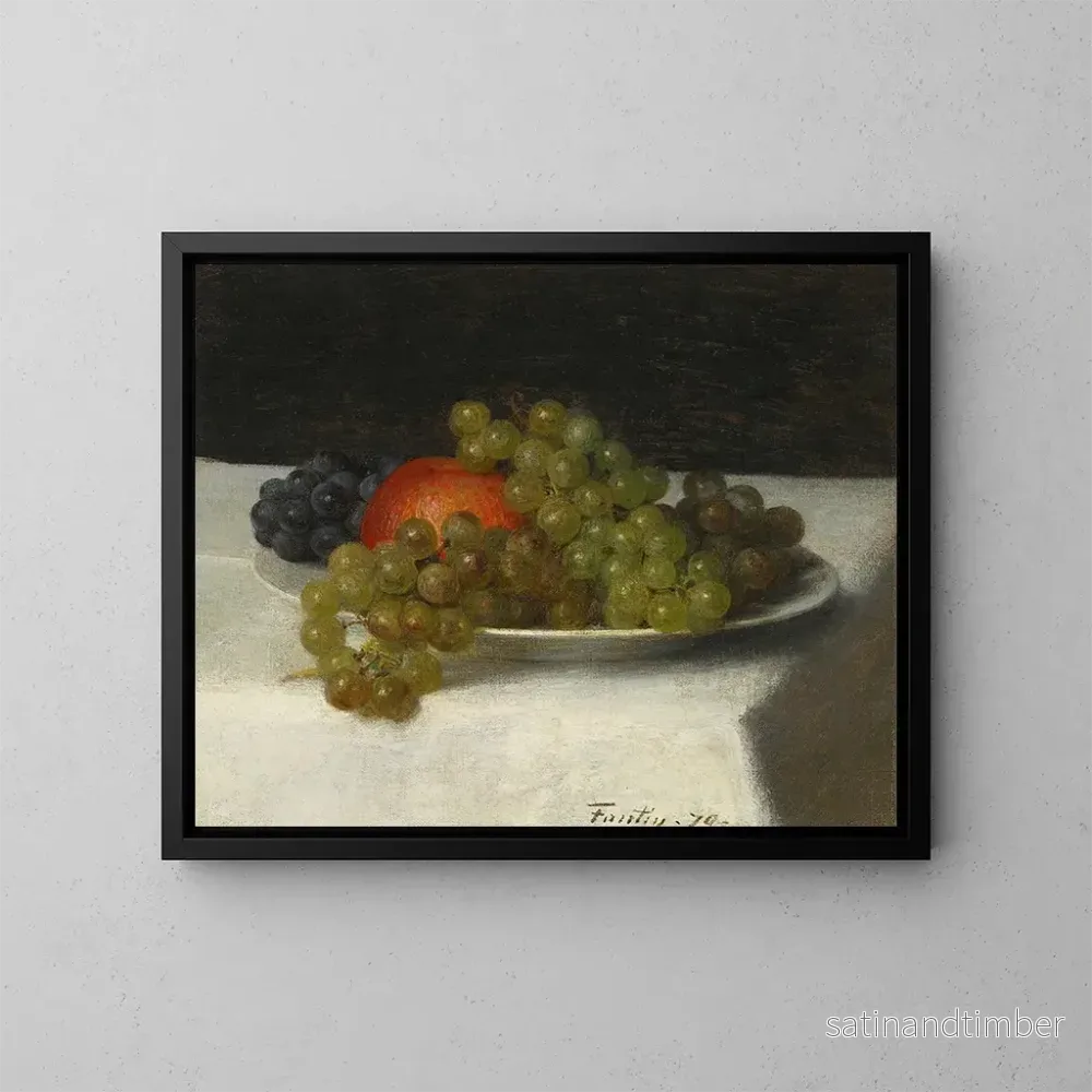 Reproduktion av målningen Pommes et raisins - Henri Fantin-Latour