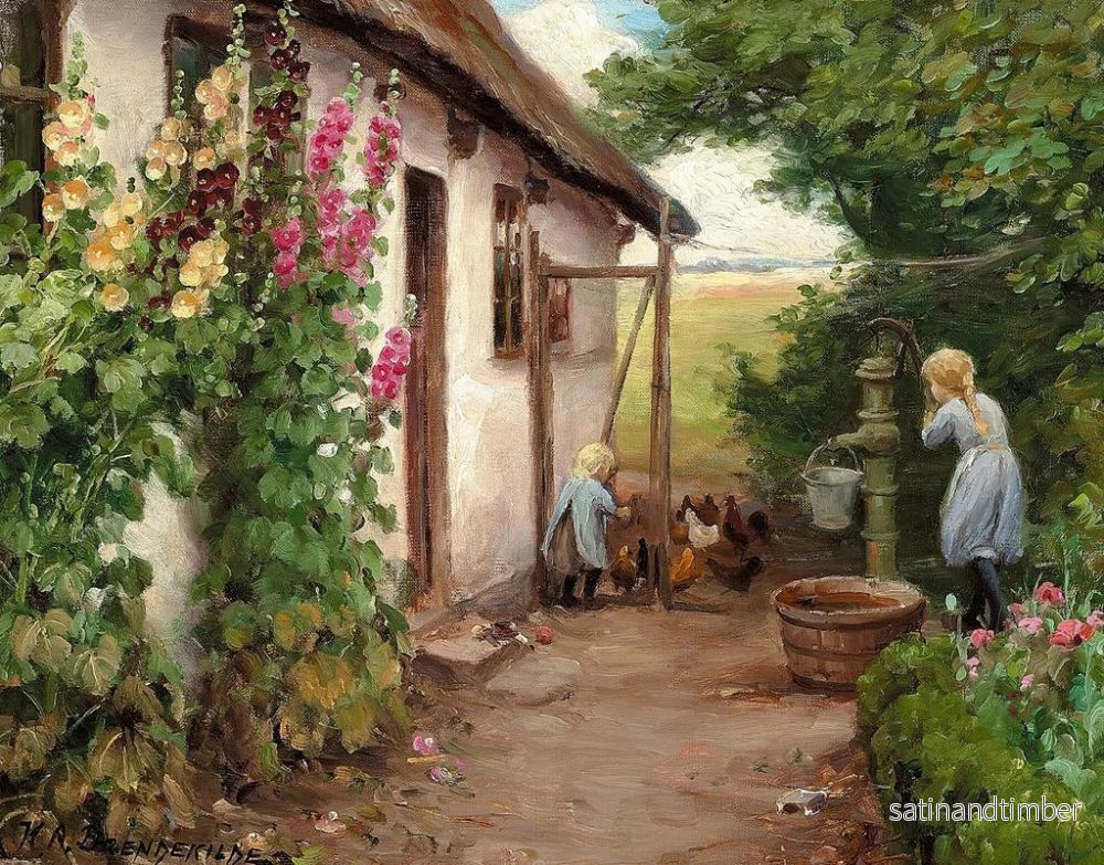 Reproduktion av målningen Framför bondgården - Hans Andersen Brendekilde - Bild 2