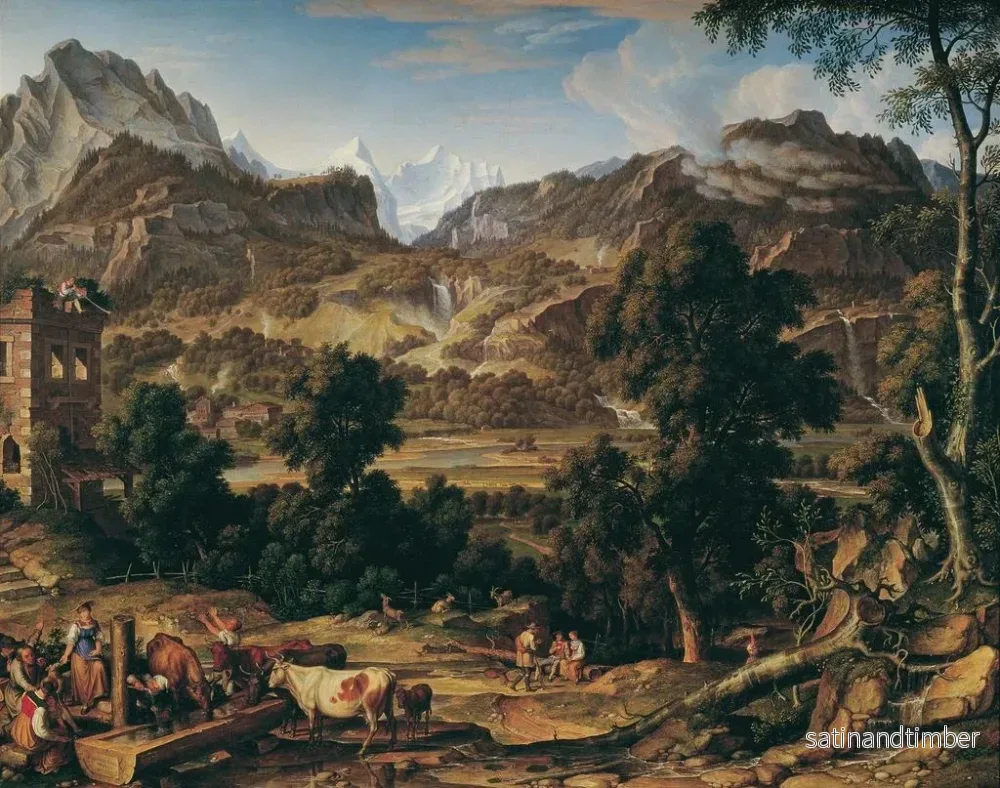 Reproduktion av målningen L'Oberland bernois - Joseph Anton Koch - Bild 2