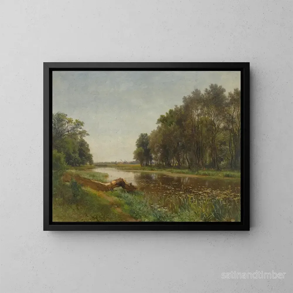 Reproduktion av målningen La marche près de Lundenburg - Eduard Peithner von Lichtenfels