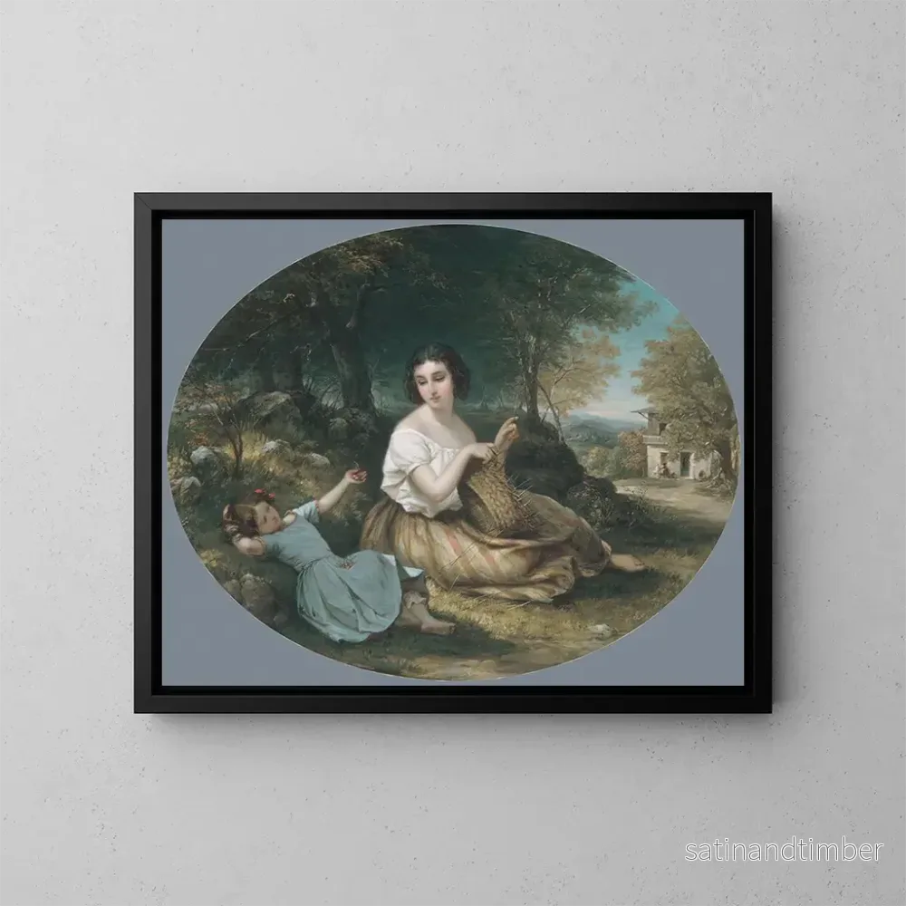 Reproduktion av målningen Le Panier de l'Artisan - Louis Lang