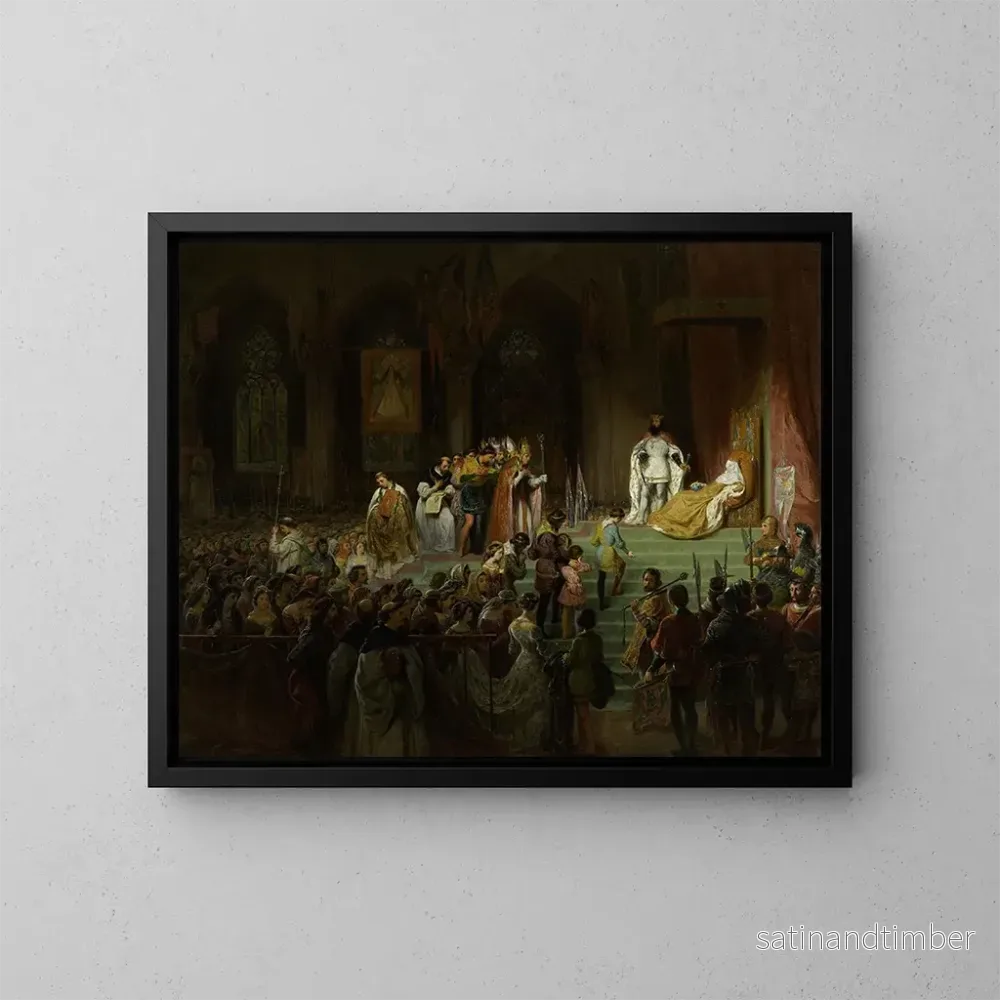 Reproduktion av målningen Hommages publics rendus - Gillot Saint-Evre