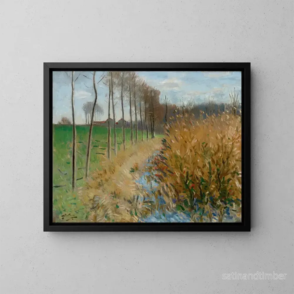 Reproduktion av målningen Abreuvoir à Mizy-sur-Yonne – Pierre-Eugène Montzin Reproduktion av målningen Abreuvoir à Mizy-sur-Yonne – Pierre-Eugène Montzin