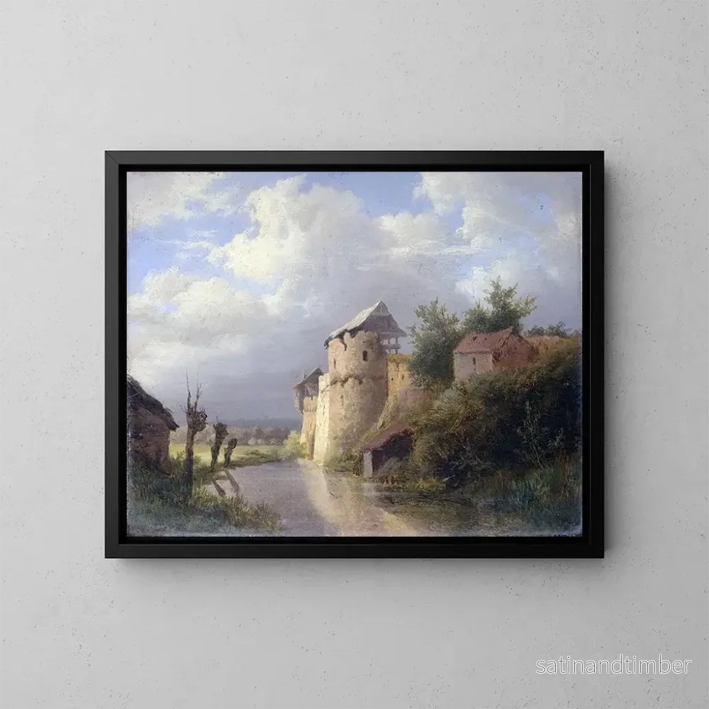 Reproduktion av målningen La vieille forteresse - Louwrens Hanedoes