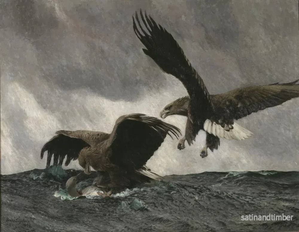 Reproduktion av målningen Aigles de mer - Bruno Liljefors - Bild 2