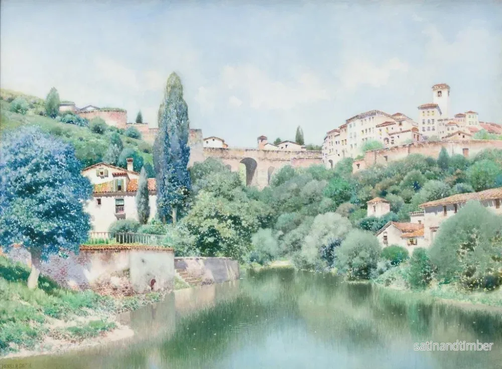 Reproduktion av målningen Villa espagnole I - Henry Pember Smith - Bild 2