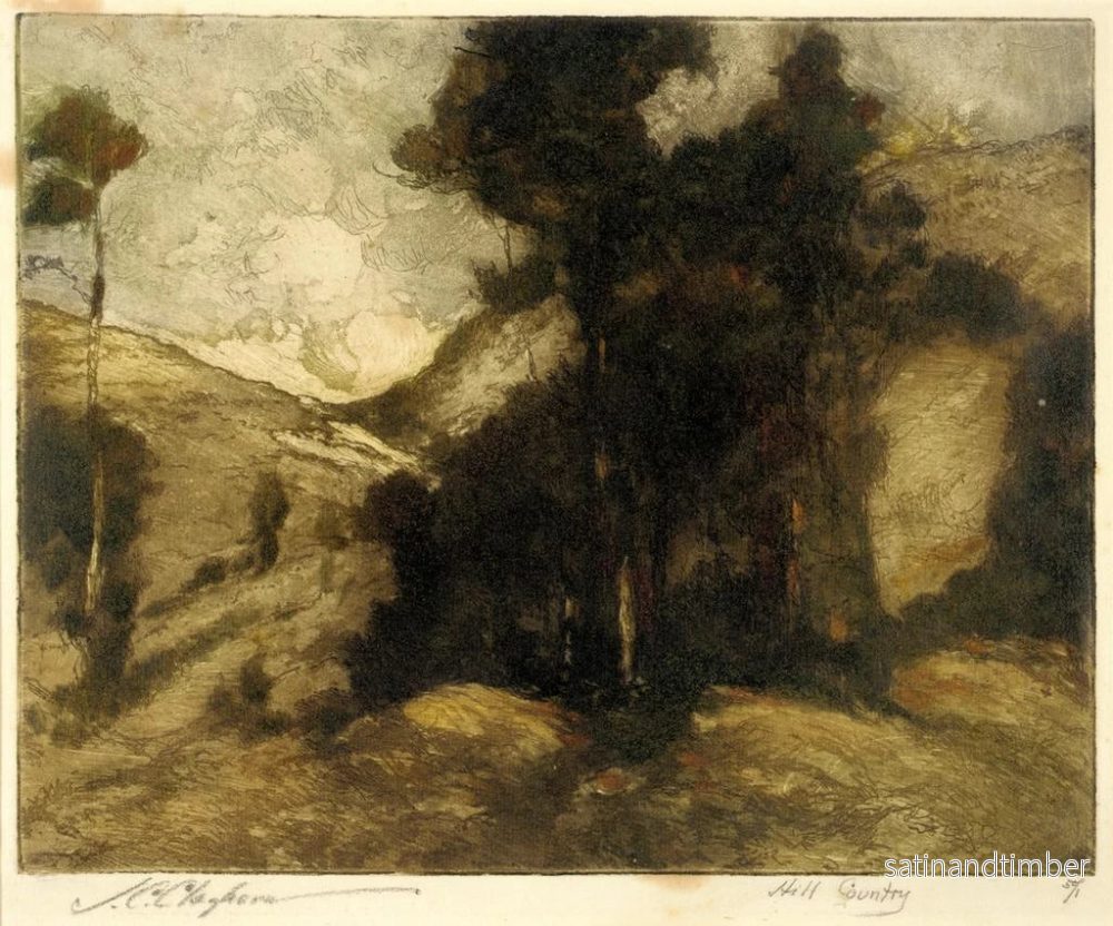 Reproduktion av målningen Pays des collines - Joseph C. Claghorn - Bild 2