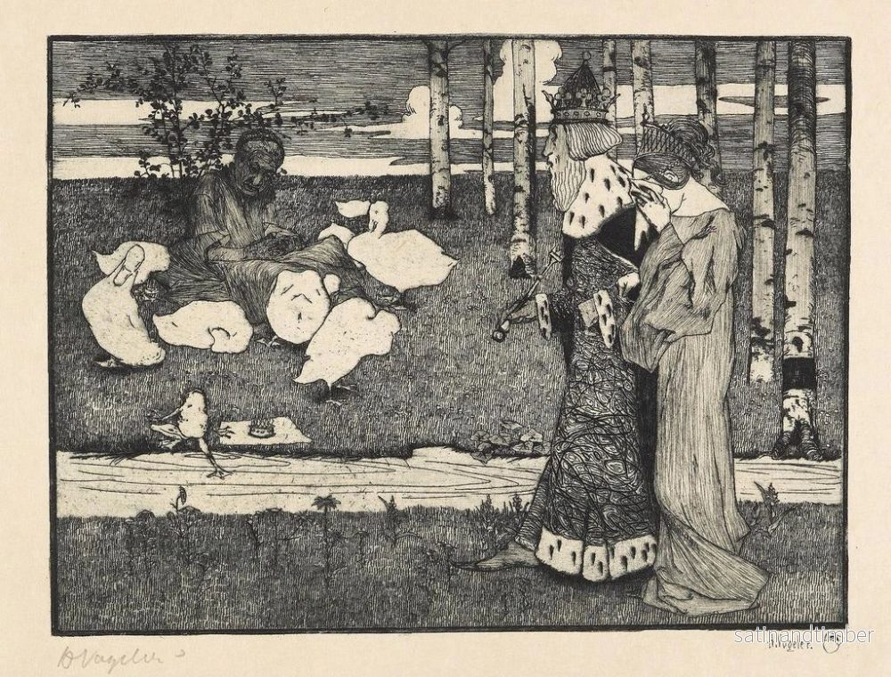 Reproduktion av målningen Le Roi Grenouille - Heinrich Vogeler - Bild 2