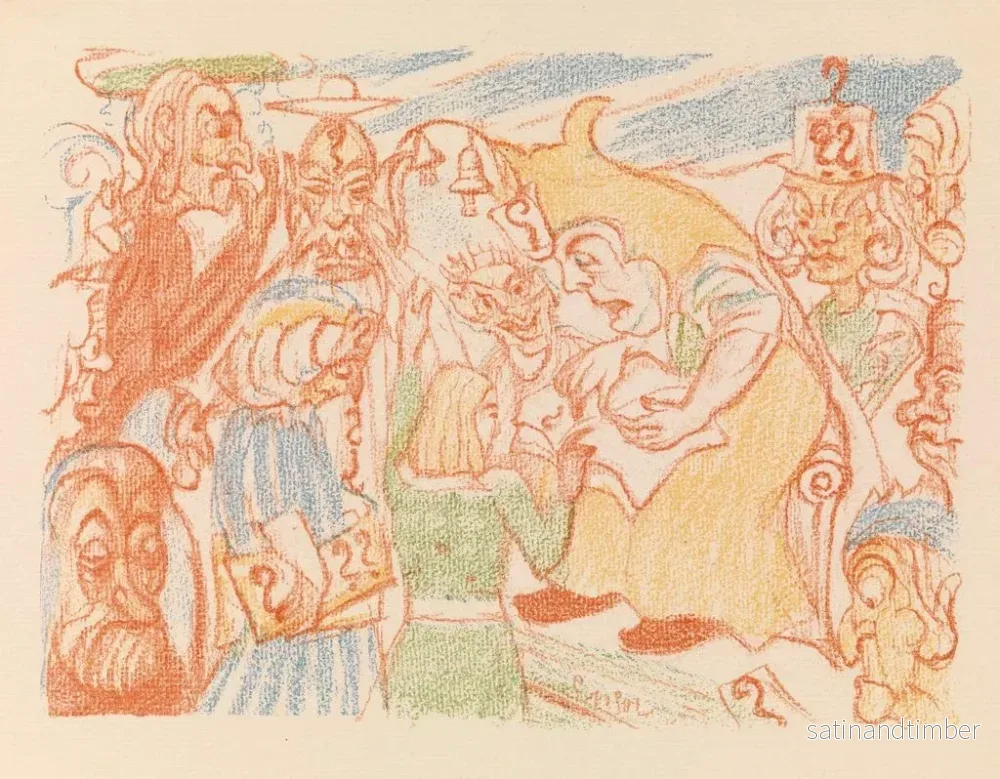 Reproduktion av målningen La dispute du Christ avec les docteurs - James Ensor - Bild 2