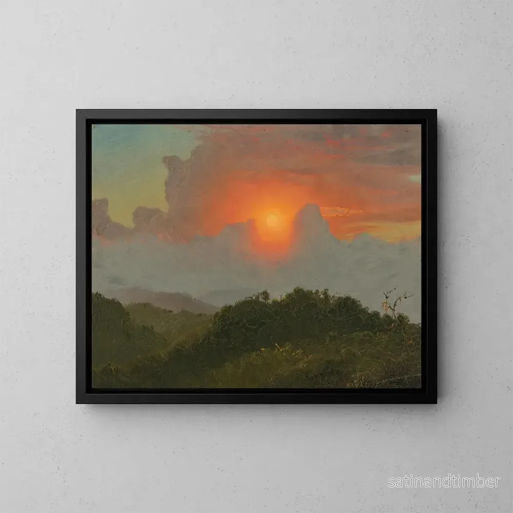 Reproduktion av målningen Cieux nuageux - Frederic Edwin Church