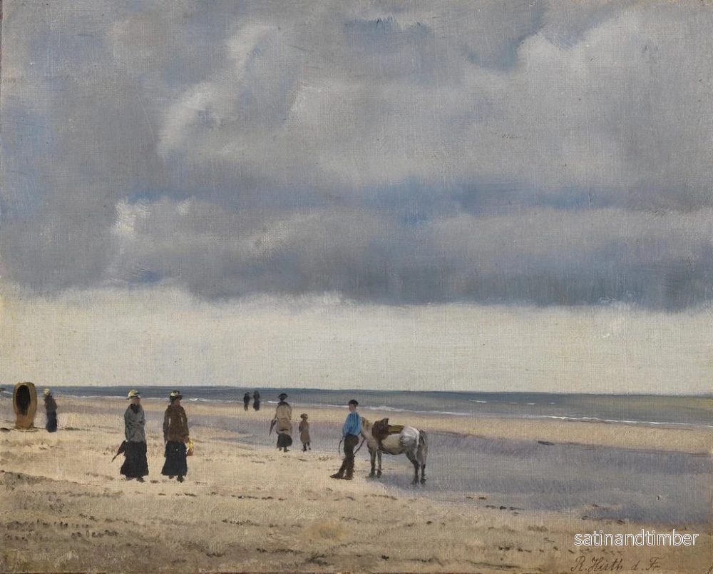 Reproduktion av målningen På stranden - Rudolf Hirth du Frênes - Bild 2