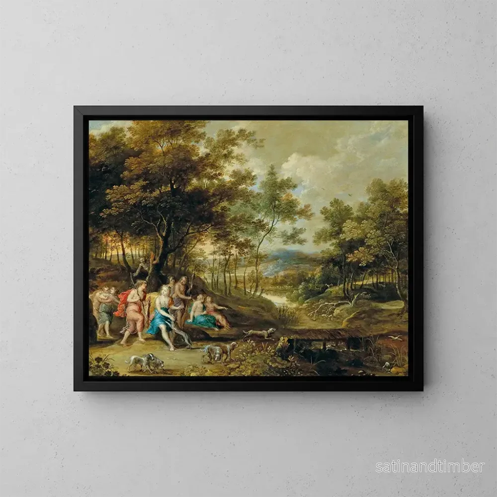 Reproduktion av målningen La déesse Diane chassant – Frans Wouters Reproduktion av målningen La déesse Diane chassant – Frans Wouters
