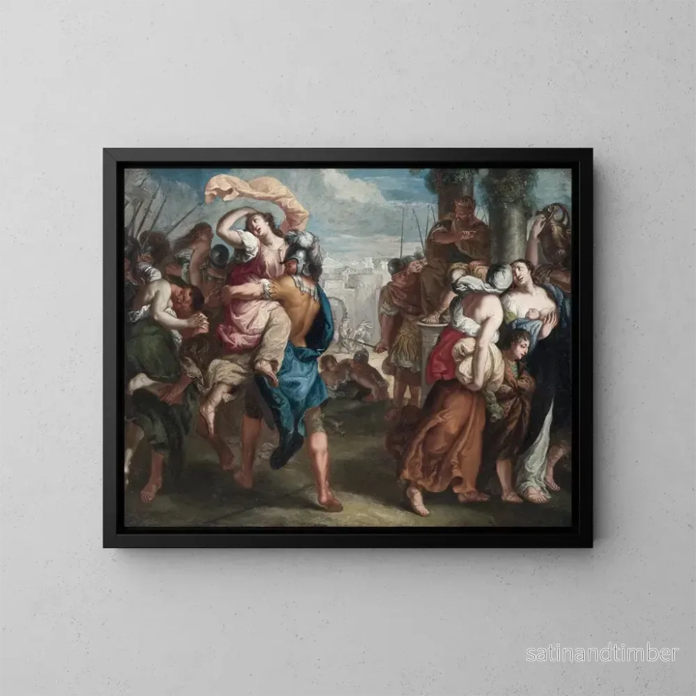 Reproduktion av målningen Låtelse av Sabinerna - Theodoor van Thulden