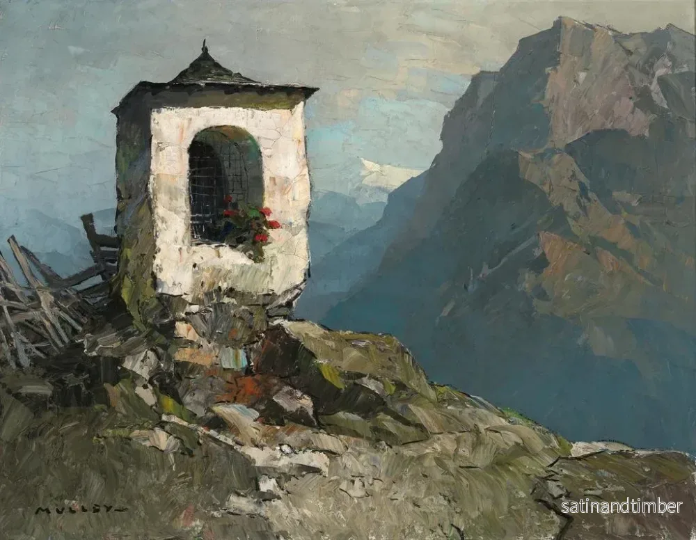 Reproduktion av målningen Oratoire de chemin - Oskar Mulley - Bild 2