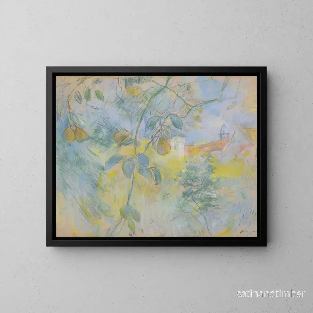 Reproduktion av målningen Les Poires - Berthe Morisot