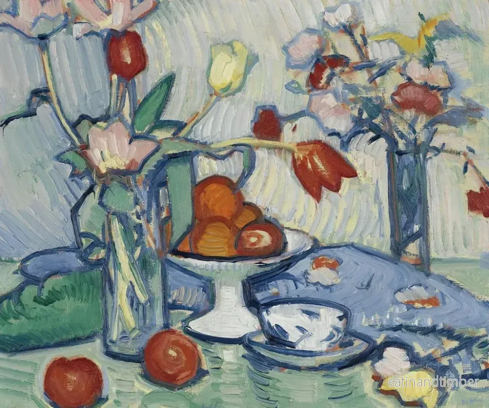 Reproduktion av målningen Tulipes - Samuel John Peploe - Bild 2