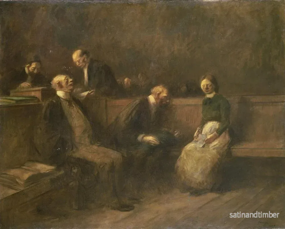 Reproduktion av målningen La Pétition - Jean-Louis Forain - Bild 2