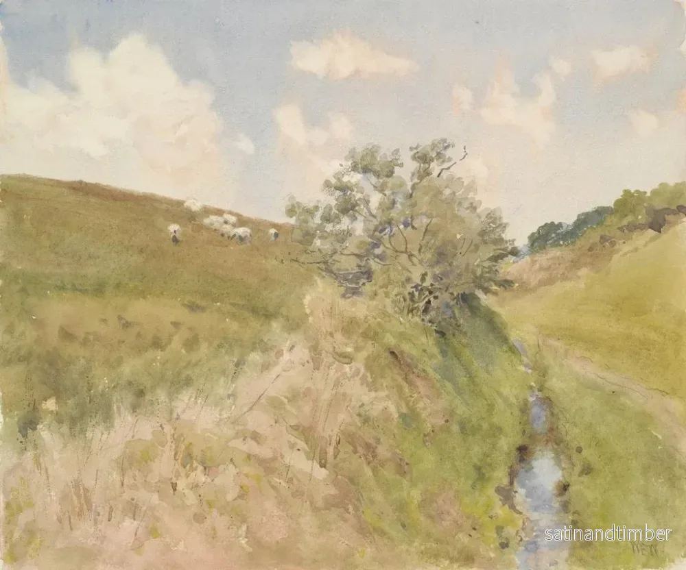 Reproduktion av målningen Landskap med bäck - William Eyre Walker - Bild 2