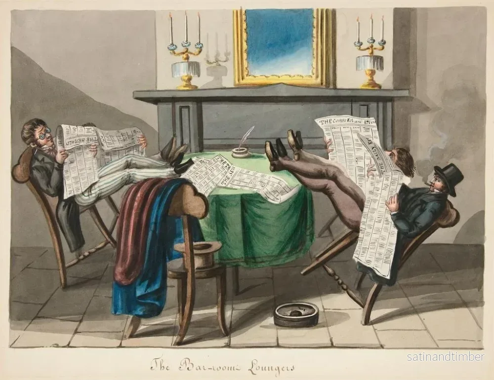 Reproduktion av målningen Les flâneurs du bar - Nicolino Calyo - Bild 2