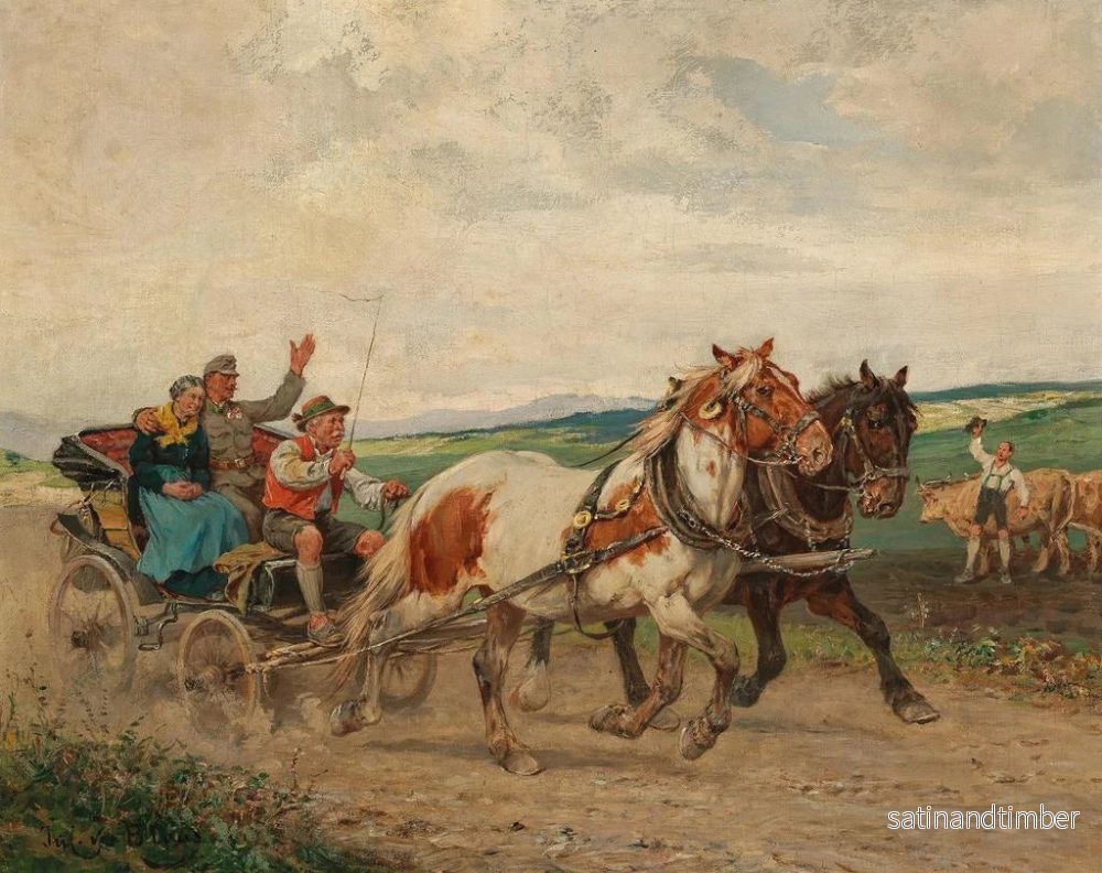 Reproduktion av målningen Le Retour à la maison - Julius von Blaas - Bild 2