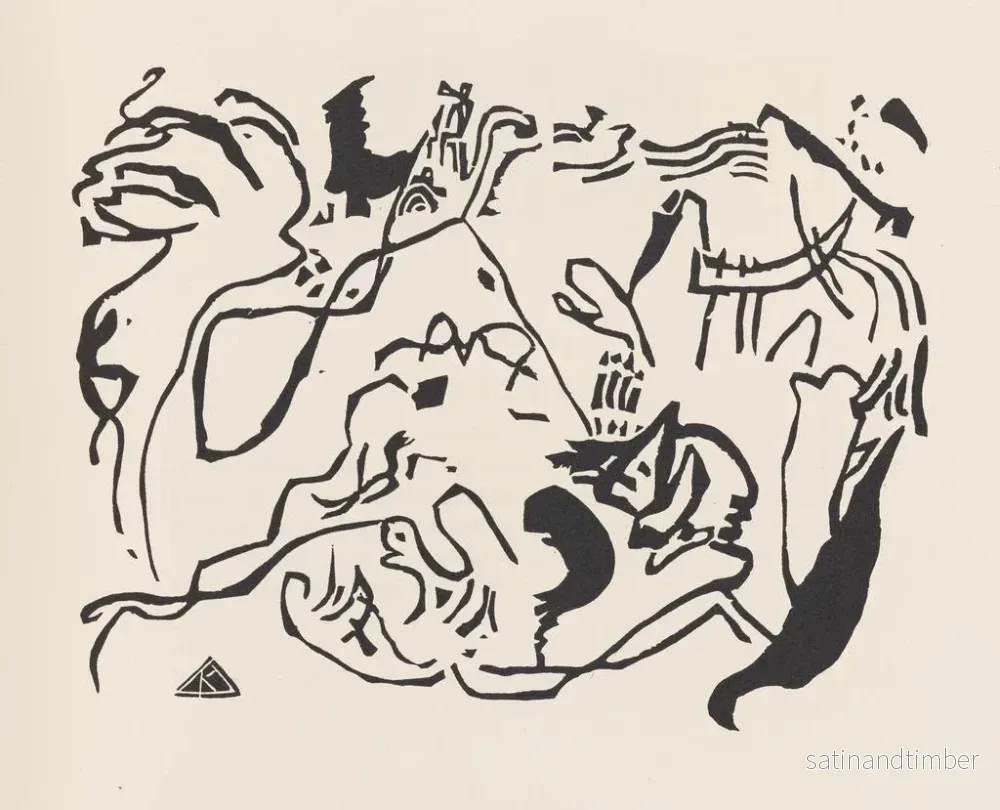 Reproduktion av målningen Klnge Pl06 - Wassily Kandinsky - Bild 2