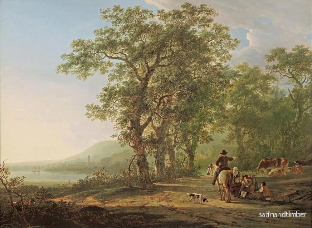 Reproduktion av målningen Figurer i ett skogslandskap - Jacob van Strij - Bild 2
