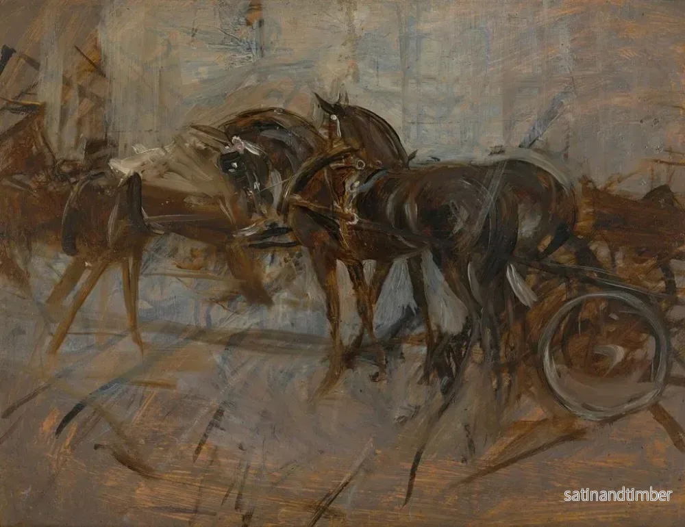 Reproduktion av målningen Calèche - Giovanni Boldini - Bild 2