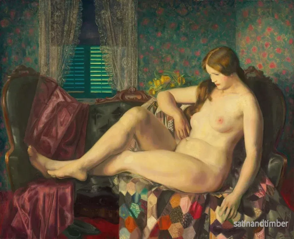 Reproduktion av målningen Nu med ett hexagonalt omslag - George Wesley Bellows - Bild 2