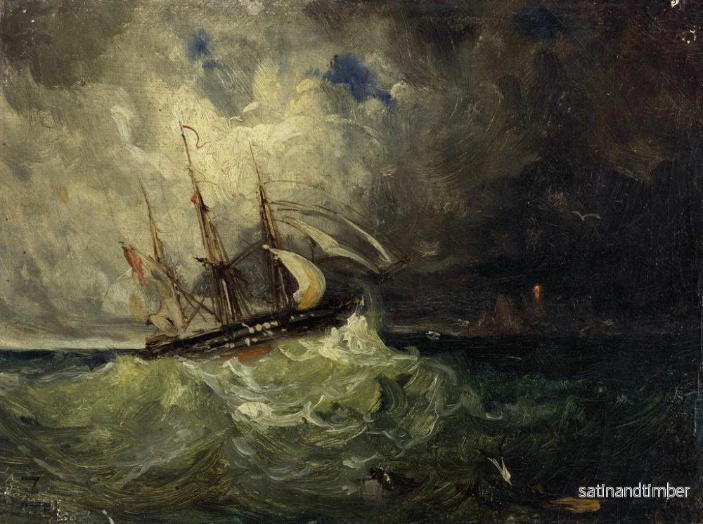 Reproduktion av målningen La Tempête - Félix Ziem - Bild 2