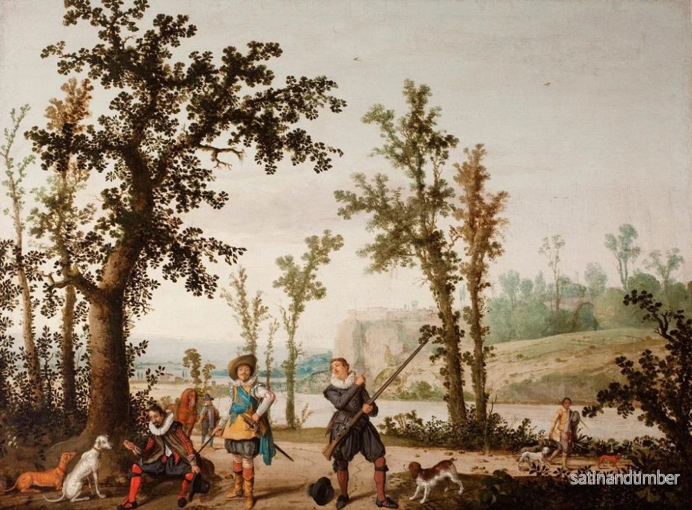 Reproduktion av målningen Landskap med jägare - Cornelis Hendricksz Vroom - Bild 2
