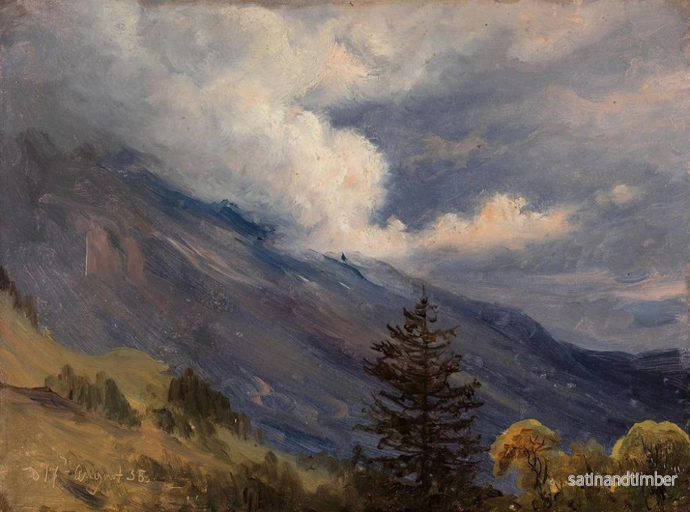 Reproduktion av målningen Vue de Grindelwald en Suisse - Thomas Fearnley - Bild 2