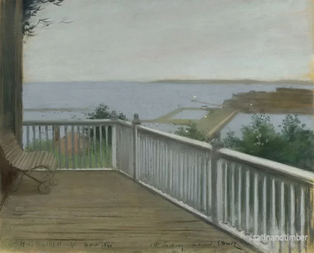 Reproduktion av målningen Maison Hauteville - Ernest-Ange Duez - Bild 2