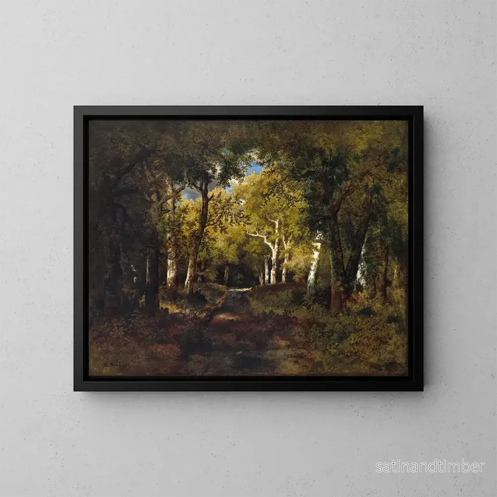 Reproduktion av målningen I skogen - Narcisse Virgile Diaz de la Peña