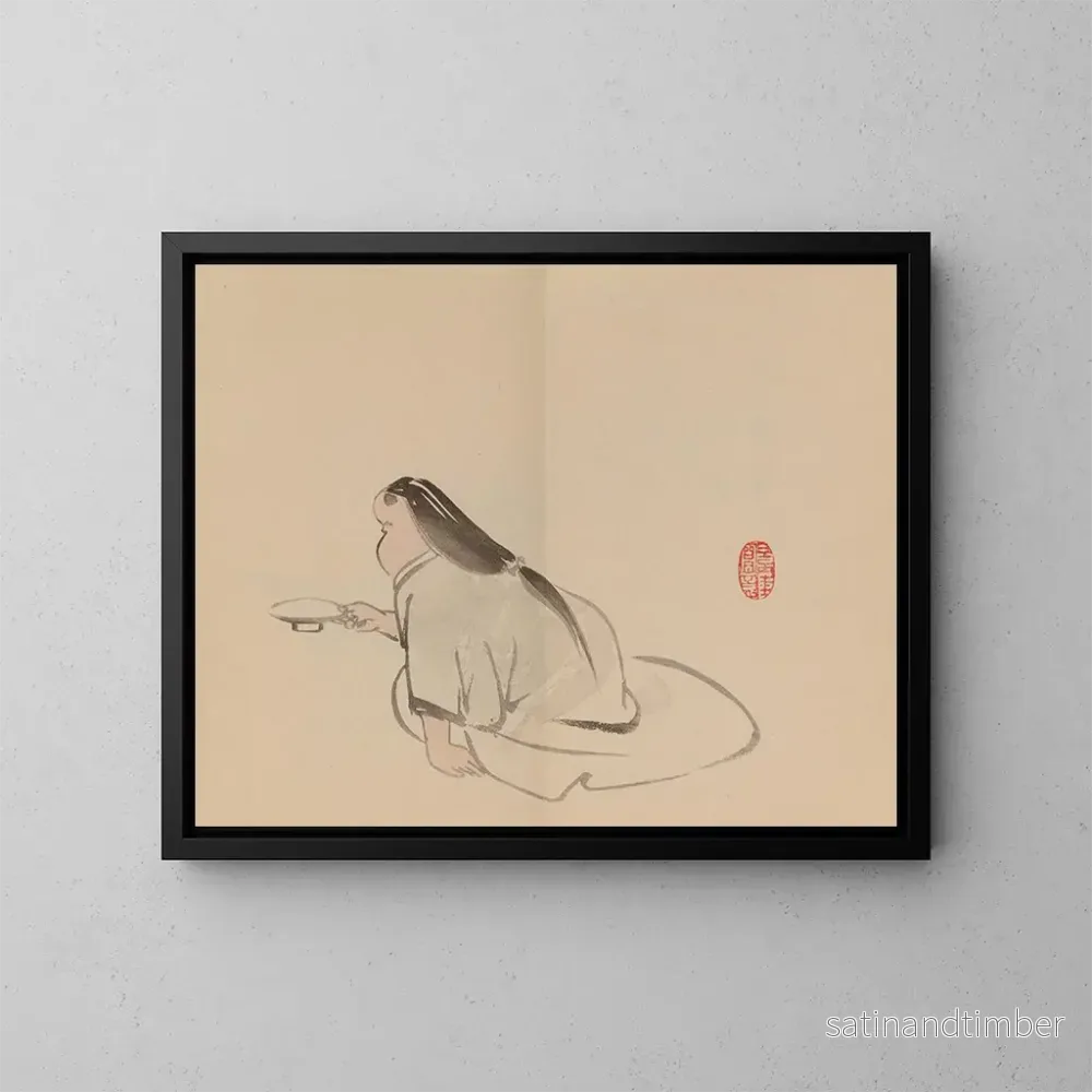 Reproduktion av målningen Keinen shugajō Pl73 - Imao Keinen