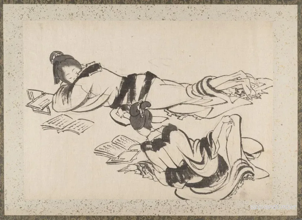 Reproduktion av målningen Album med skissbok av Katsushika Hokusai och hans elever Pl27 - Katsushika Hokusai - Bild 2