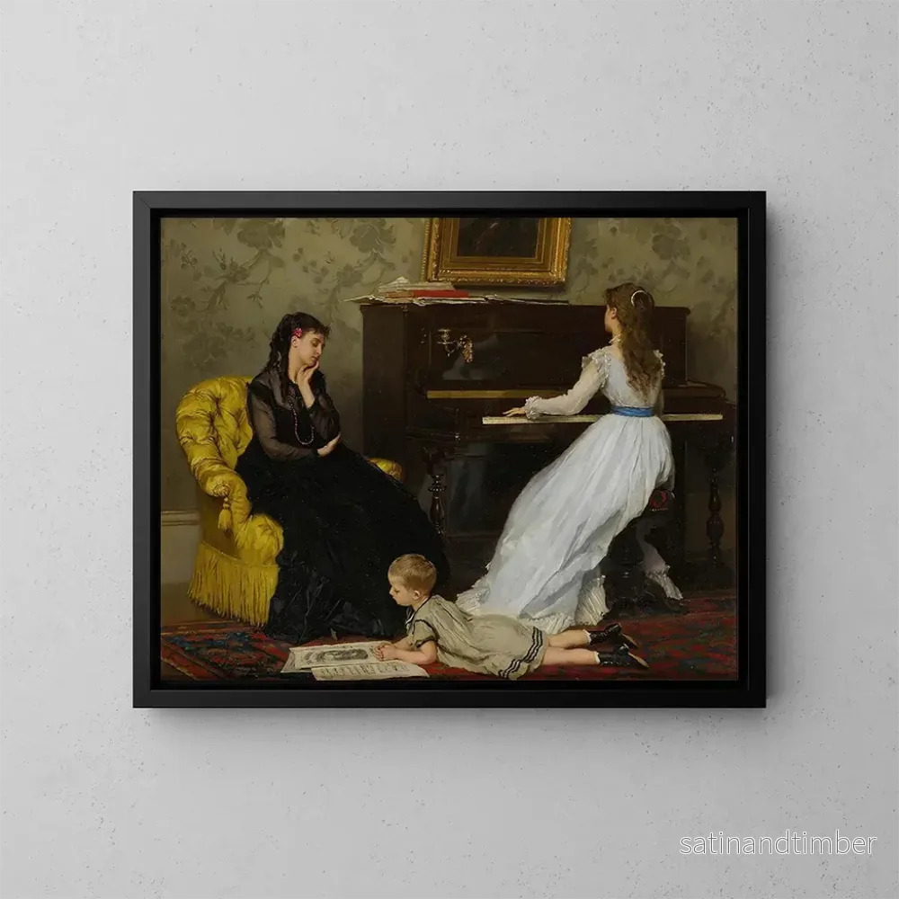 Reproduktion av målningen Pratique - Gustave Léonard de Jonghe