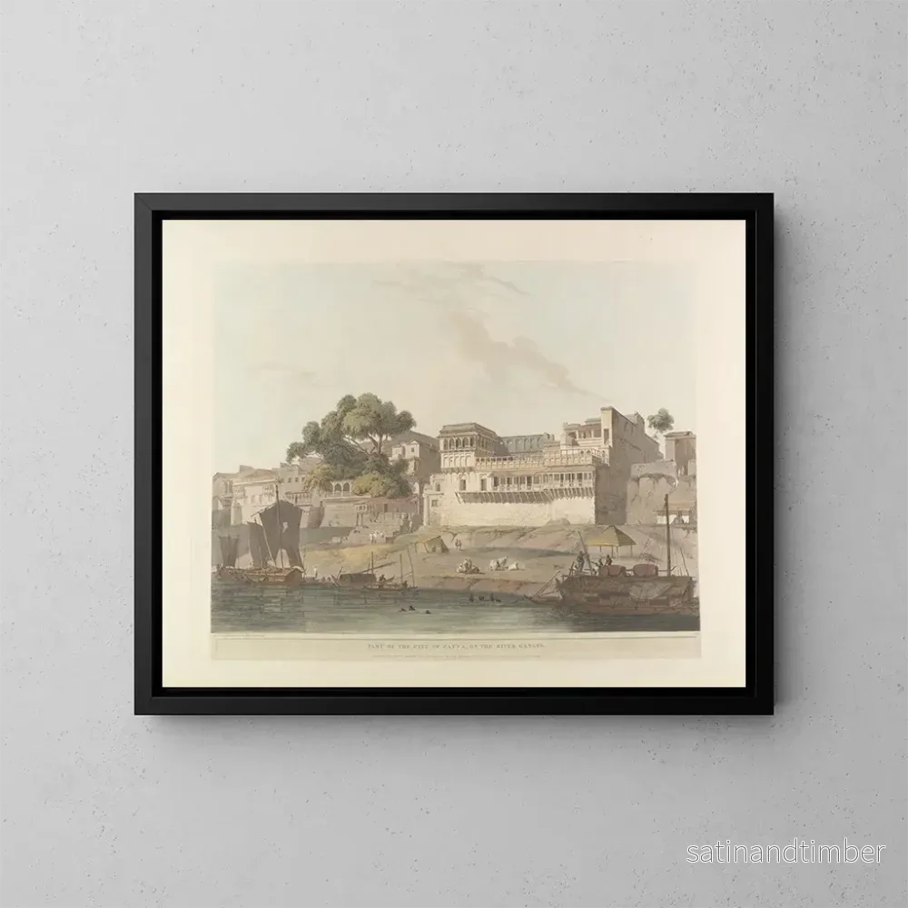Reproduktion av målningen Scène orientale Pl10 - Thomas Daniell