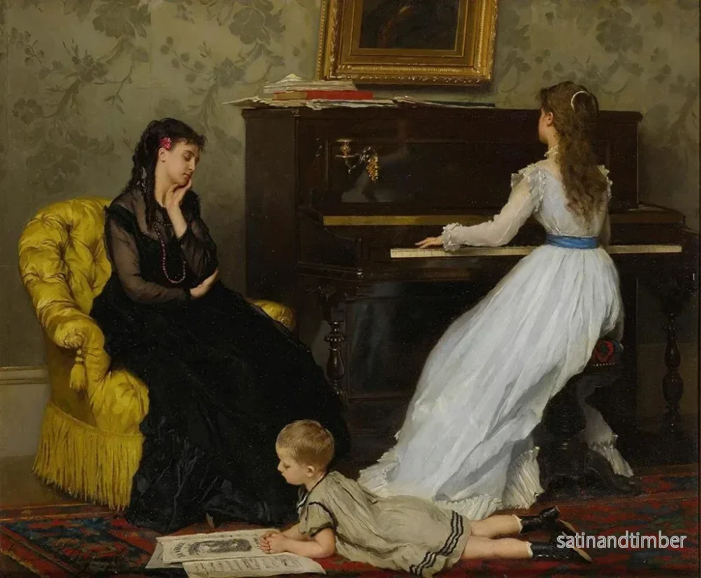Reproduktion av målningen Pratique - Gustave Léonard de Jonghe - Bild 2