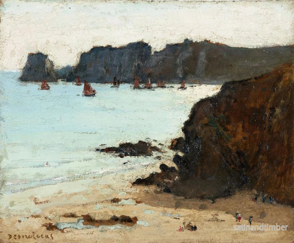 Reproduktion av målningen Camaret, le tas de pois - Marie Désiré Lucas - Bild 2