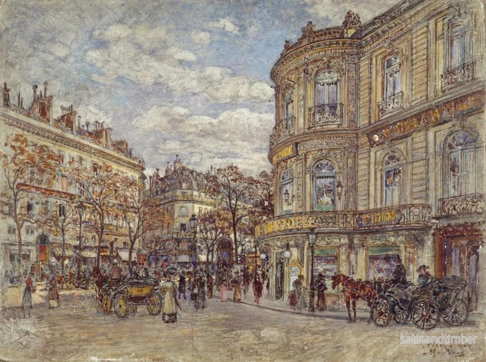 Reproduktion av målningen Le Pavillon de Hanovre, rue Louis-le-Grand - Frédéric Houbron - Bild 2