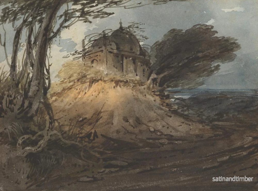 Reproduktion av målningen Temple indien - George Chinnery - Bild 2
