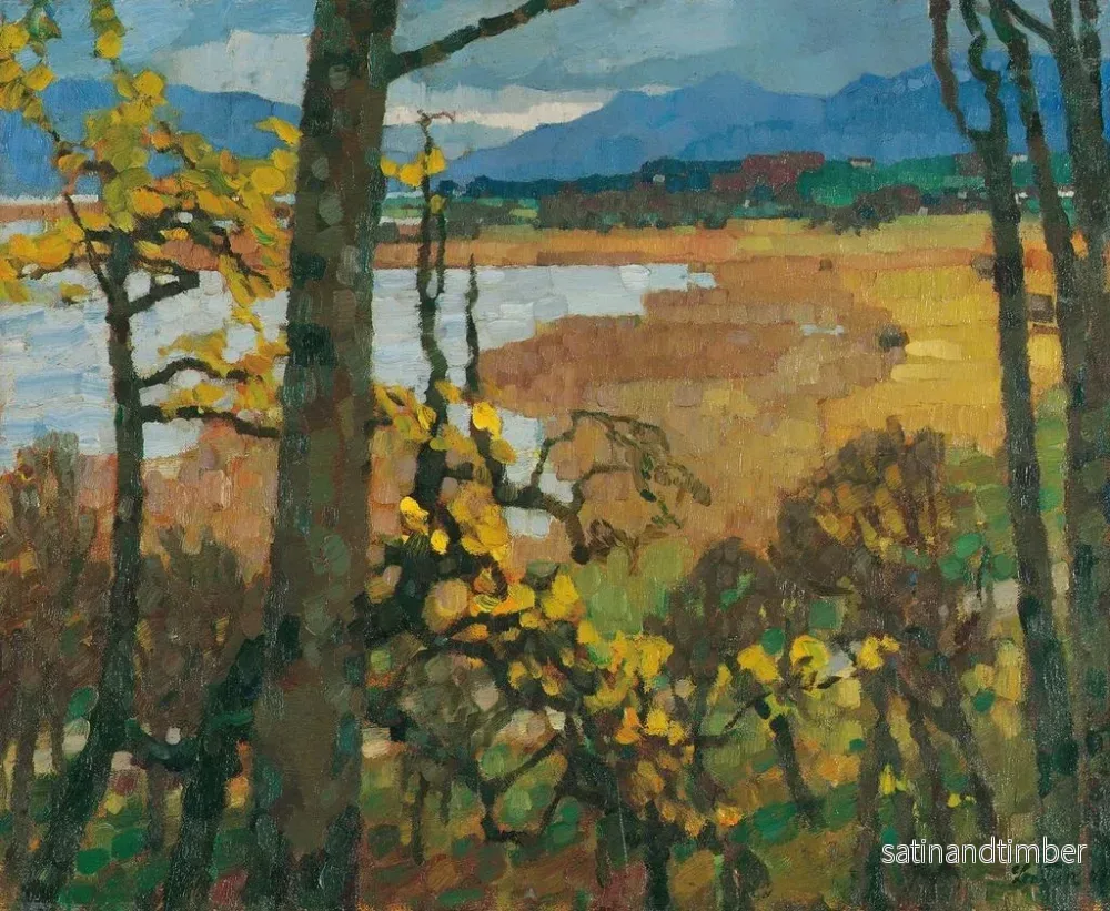 Reproduktion av målningen Höst vid Chiemsee - Leo Putz - Bild 2