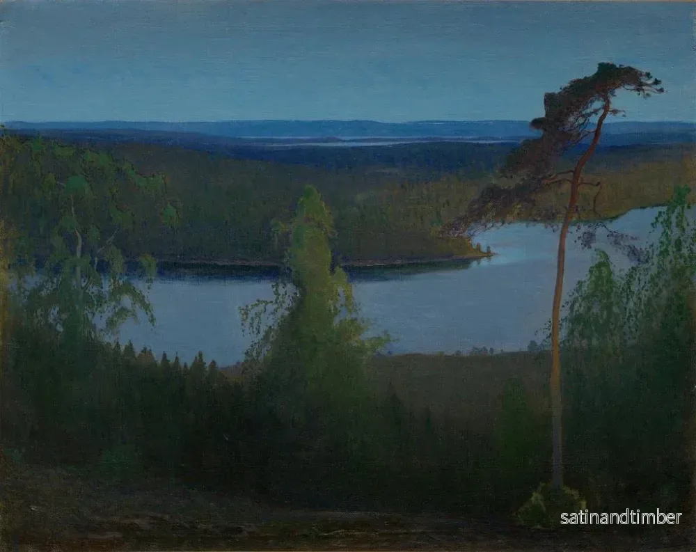 Reproduktion av målningen Landskap - Björn Ahlgrensson - Bild 2